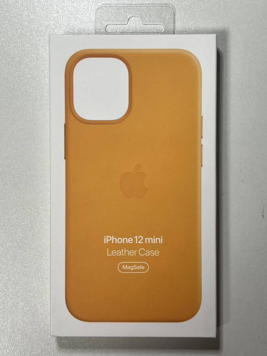 Apple 【アップル 純正 】iPhone 12 mini レザーケース・カルフォルニアポピー ★新品★の画像1