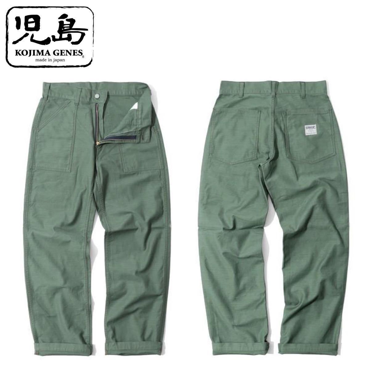 訳あり！ 児島ジーンズ KHAKI / W42 RNB1201 “BASIC BAKER PANTS” ベイカーパンツ