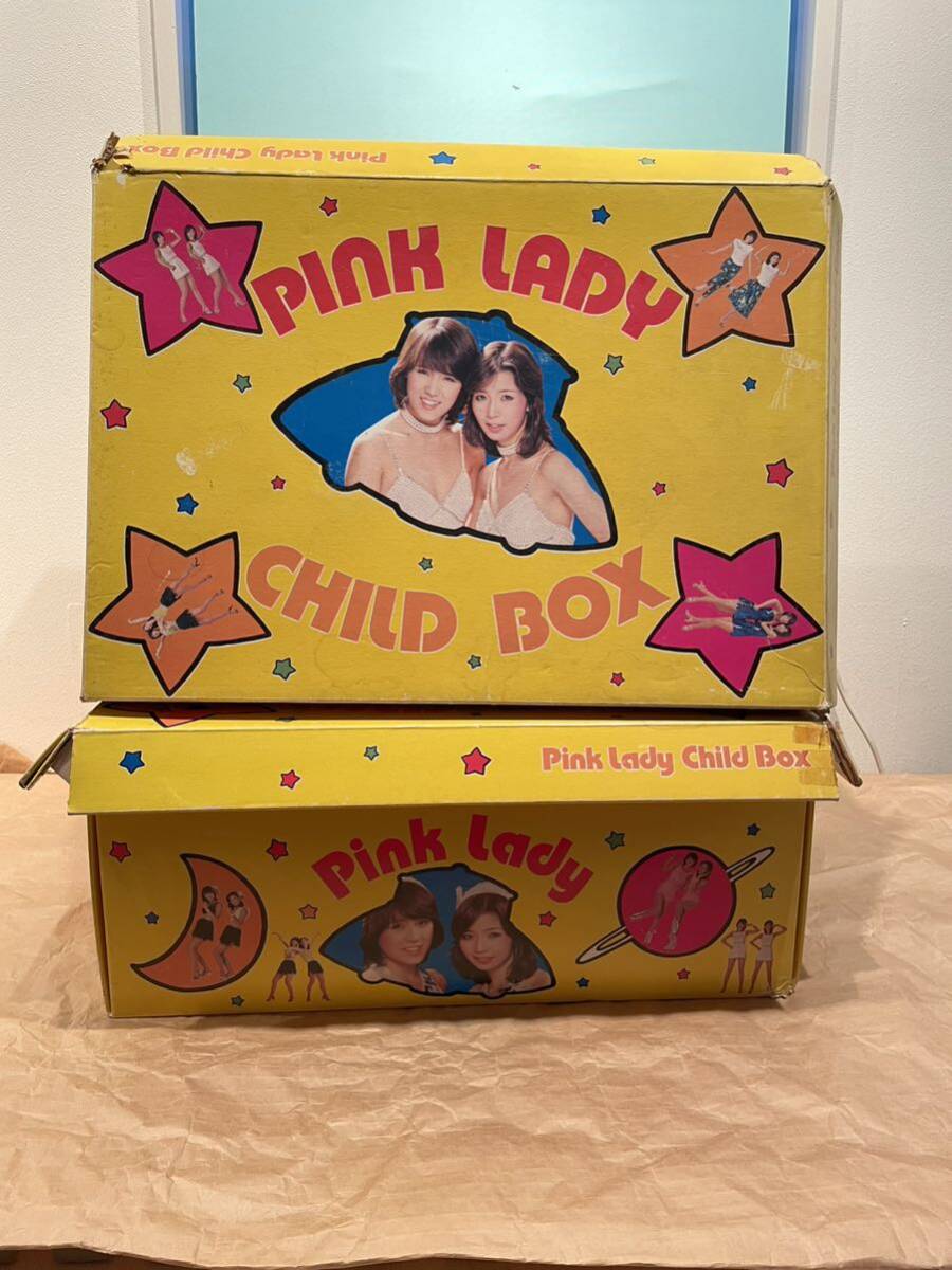 3.28 昭和レトロ　PINK LADY CIHLD BOX POP LADY 2点　まとめて　激レア　T&C MUSIC_画像1