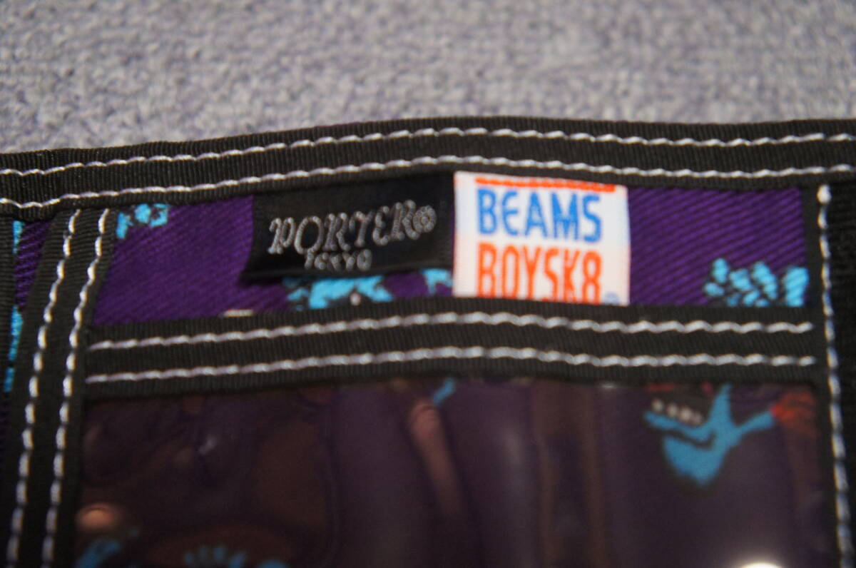  including postage new goods BEAMS BOY SK8×PORTER×JIM PHILLIPS Beams Boy skate × Porter wallet purse complete sale production end 