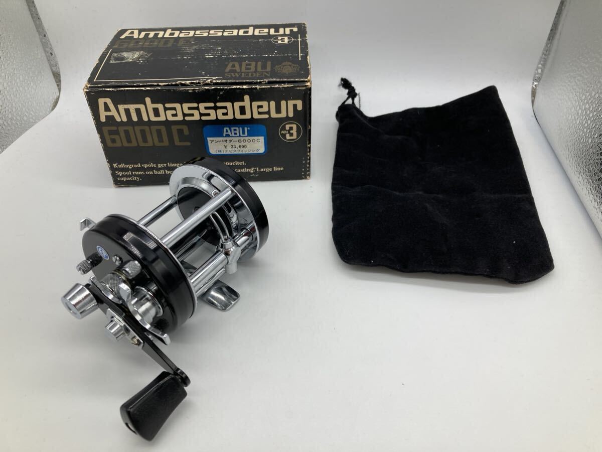 美品　アブ アンバサダー 6000C ABU Ambassdeur 雷魚 ナマズ 怪魚 カゴ釣り_画像1