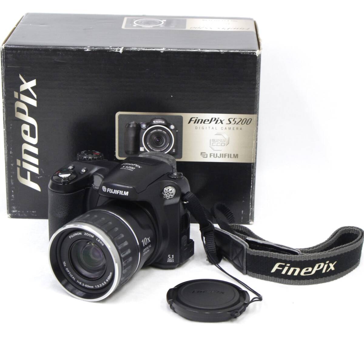 FUJIFILM【FinePix S5200】ネオ一眼デジタルカメラ 10倍ズームレンズ 10X OPTICAL 箱・説明書付属 単三電池4本 240308V(NT)の画像1