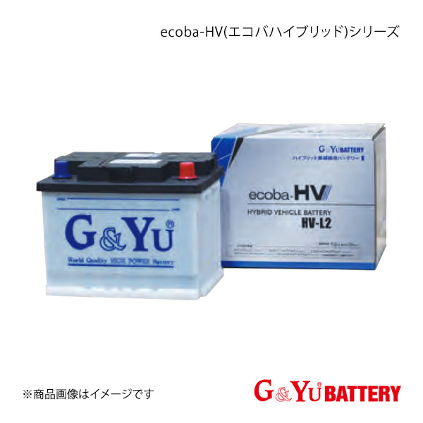 G&Yu BATTERY/G&Yuバッテリー ecoba-HVシリーズ 液式タイプ CT200h DAA-ZWA10 2018(H30)/08 新車搭載:S46B24R 品番:HV-S46B24R×1_画像1