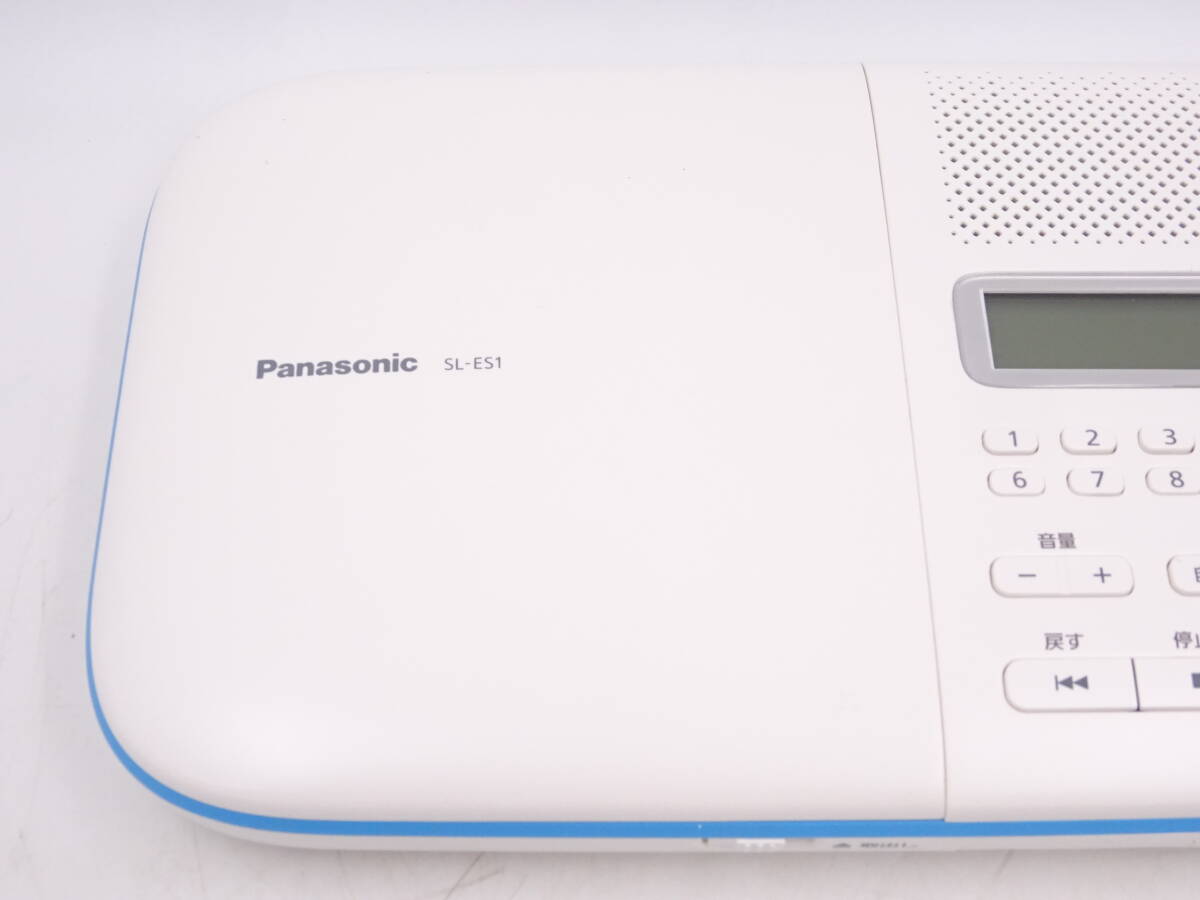 AA1420/ unused electrification verification settled / Panasonic CD language study study SL-ES1-W white recording function installing / box manual written guarantee attaching /Panasonic storage goods player 