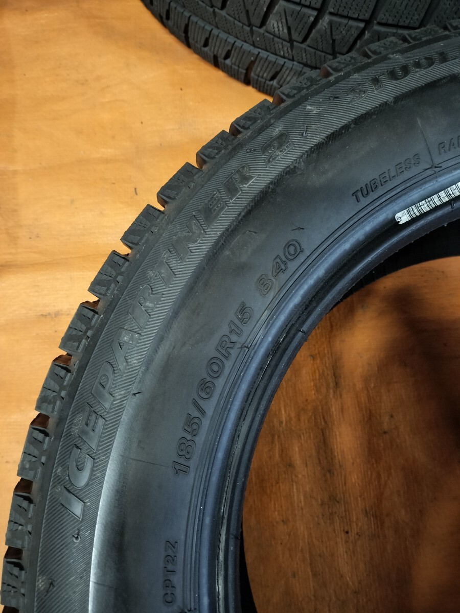 【G0323】BRIDGESTONE ICEPARTNER2 185/60R15 スタッドレスタイヤ４本セット_画像4