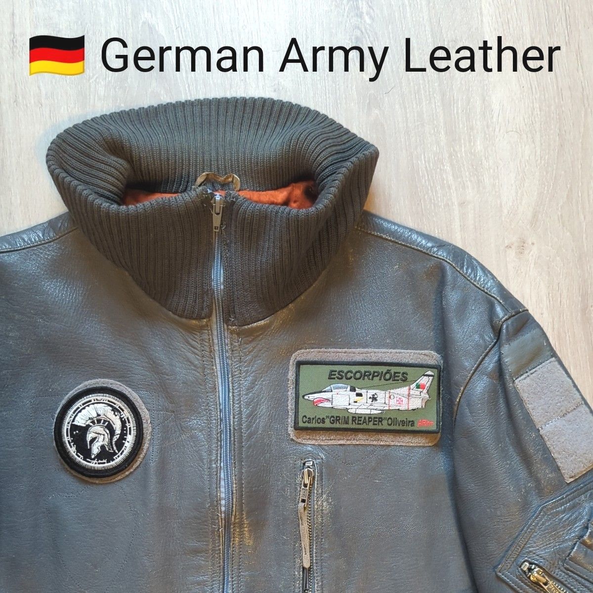 ドイツ軍 レザーフライトジャケット