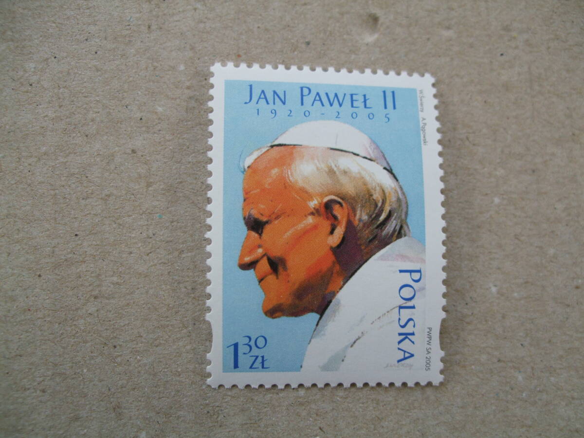 ポーランド ２００５年 ヨハネ・パウロ2世 追悼 １種完 未の画像1