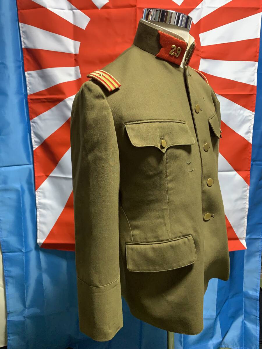 【精巧複製・未使用】大日本帝国陸軍 昭五式 将校 軍衣袴 Mサイズ ／ 日本陸軍 日本軍 将校 制服 軍服 226の画像2