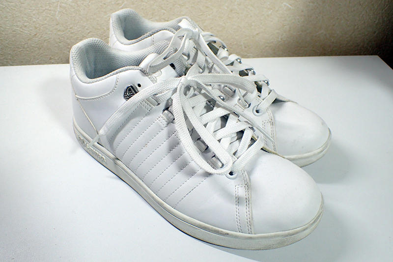 ★K-SWISS ケースイス　テニスシューズ　ホワイト　白　プレーン　26.5cm★_画像1