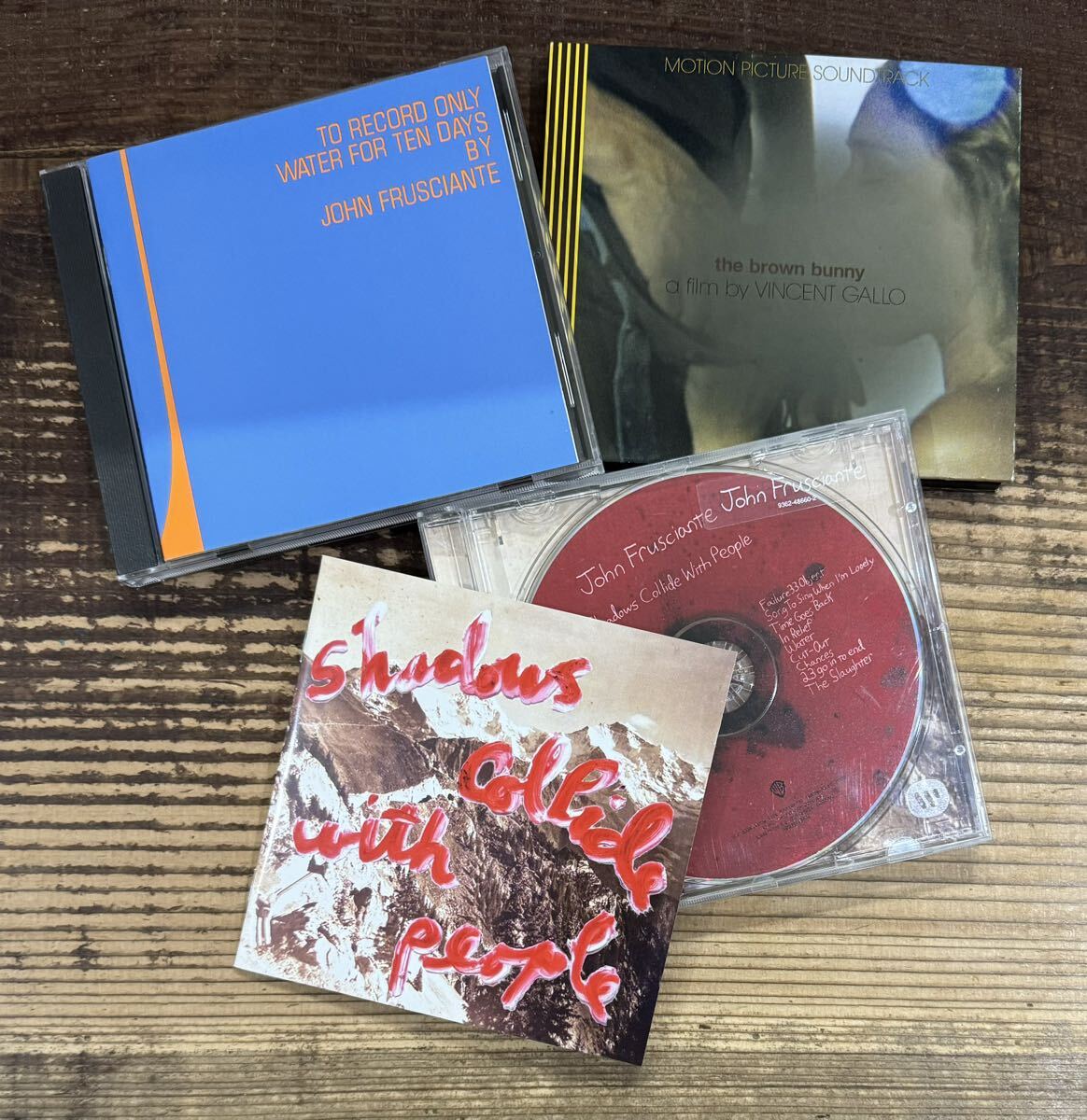 CD3枚セット】ジョン・フルシアンテ JOHN FRUSCIANTE■To Record Only Water■Shadows Collide■BROWN BUNNY vincent gallo■Red Hot Chili