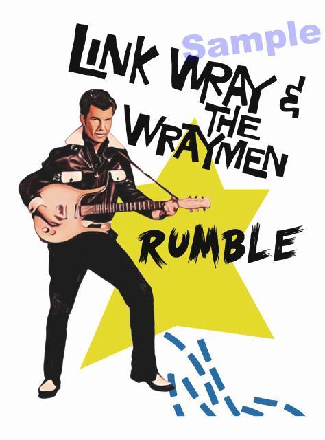 S～XXL☆【送料無料・新品・即決】リンク・レイ Link Wray ロカビリー 50s Punk Rock Stray Cats Elvis Presley パルプ・フィクション 60s_画像3