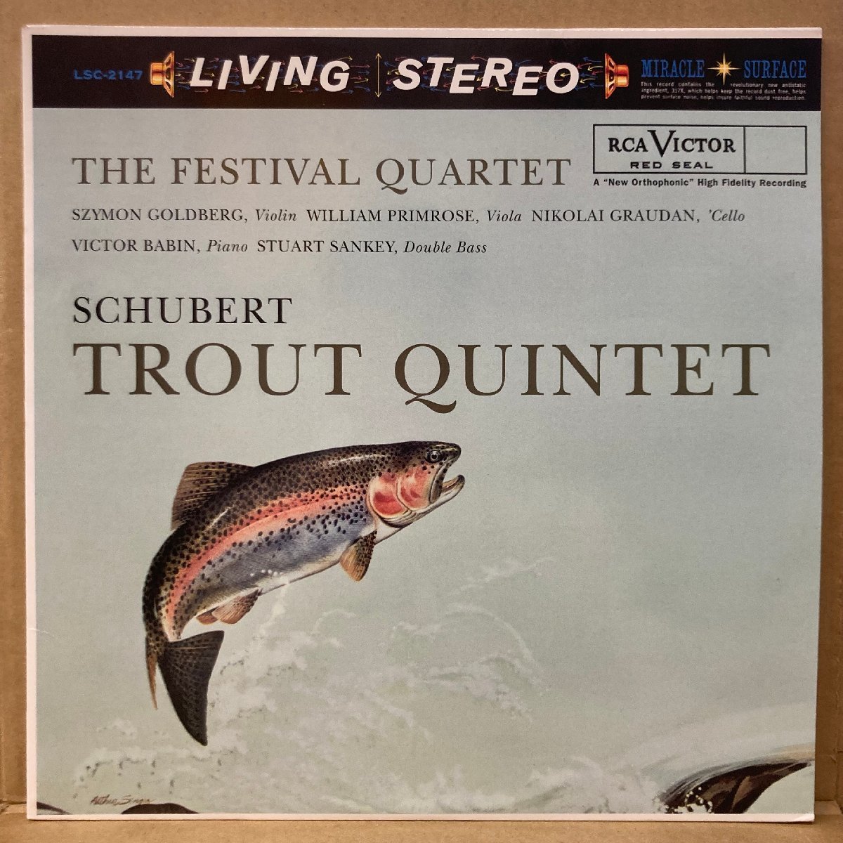 ★S.GOLDBERG シモン・ゴールドベルク / SCHUBERT: TROUT QUINTET / LSC2147 / リイシュー重量盤 ★送料着払い★URT_画像1