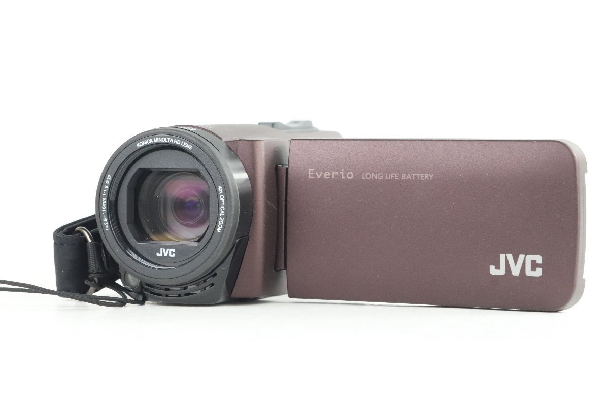 JVC ビデオカメラ Everio GZ-F270-T ブラウン 耐衝撃 耐低温 32GB【難あり品】★F_画像1