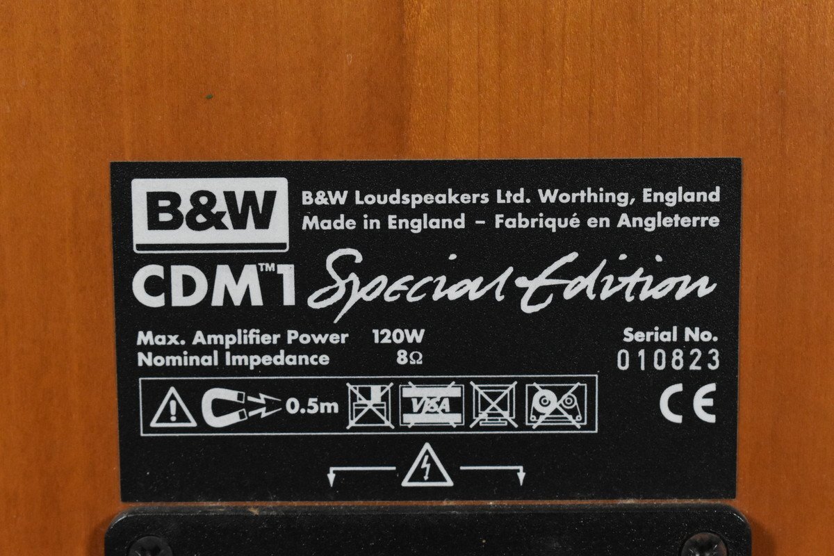 B&W スピーカーペア CDM1 Special Edition ★スタンド付属の画像8