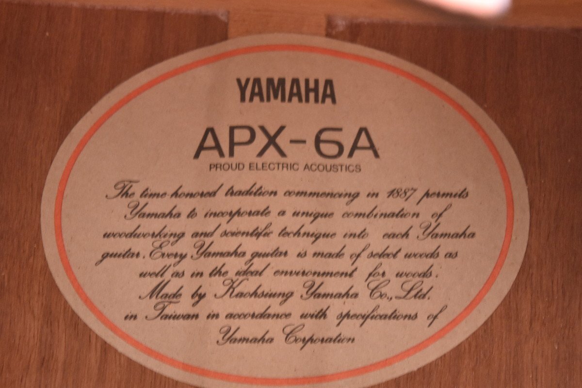 YAMAHA/ヤマハ エレアコ/アコースティックギター APX-6Aの画像4