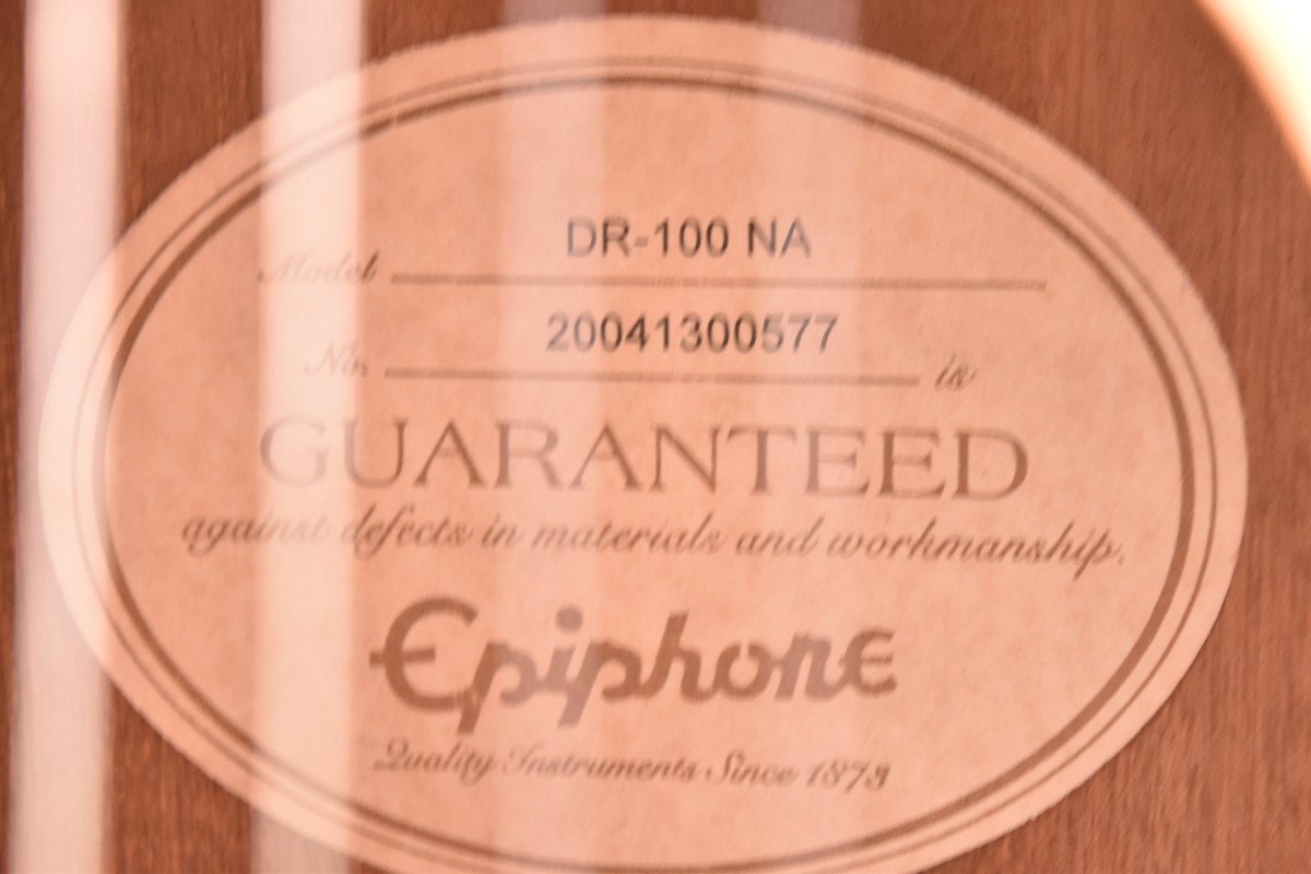 Epiphone/エピフォン アコースティックギター DR-100 NAの画像4