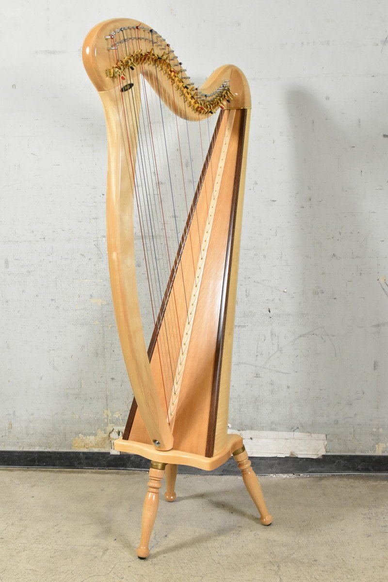 AOYAMA HARP/青山ハープ ノンペダルハープ アイリッシュハープ 130N 34弦の画像1