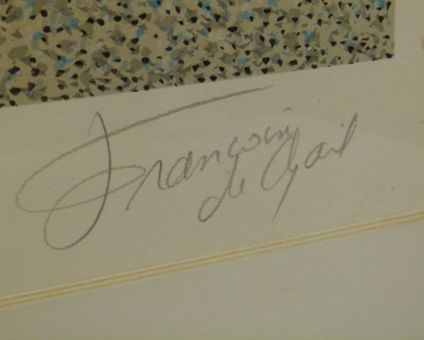 [IM] リトグラフ フランソワーズ・ド・ゲイル  79/150 Francoise de Gail フランス ブガッティ クラシックカー の画像3