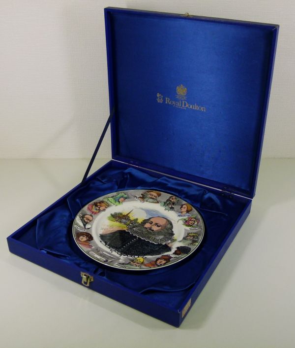 [IM] ロイヤルドルトン ROYAL DOULTON シェイクスピア ボーンチャイナ イギリス製 絵皿 インテリア アンティークの画像1