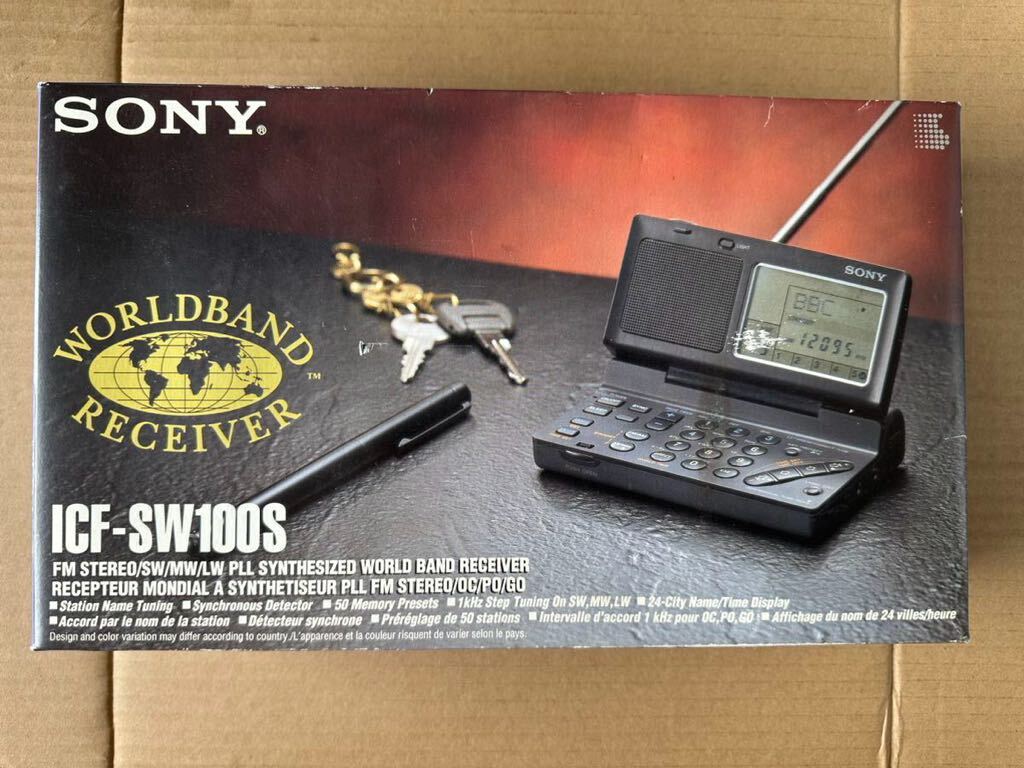 ★SONY ICF-SW100S FMステレオ/SW/MW/LW PLLシンセサイザーレシーバー 電波ラジオ 取扱説明書付きの画像8