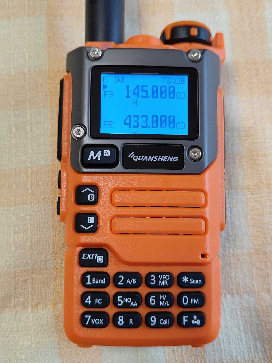 【エア関東強化】UV-K5(8) オレンジ 広帯域受信機 未使用新品 エアバンドメモリ登録済 スペアナ機能 日本語簡易取説 (UV-K5上位機) tp_画像9