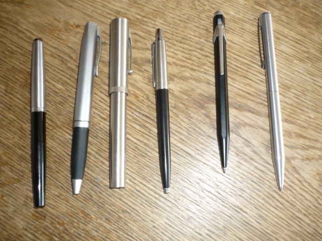 モンブランの万年筆1本とシェーファーのボールペン3本とパーカーのボールペン1本とカランダッシュのボールペン1本、合計6本での画像9