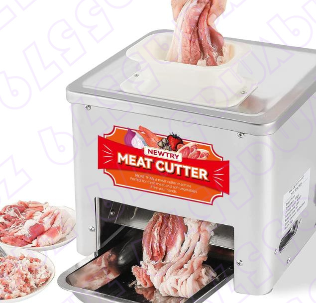 肉スライサー 野菜カッター スライサー 細断機能 スライス機能 さいの目に切る 304#ステンレス製 防水 160kg/h 550Ｗ (110V 5mmブレード)