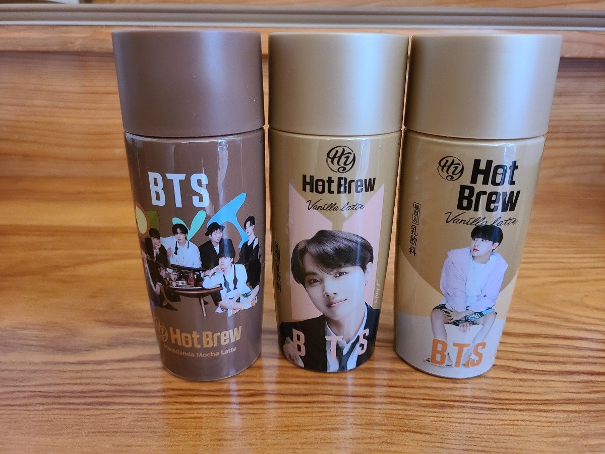 BTS  HOT　BREW 空ボトル　J-HOPE2種類+全員Vev