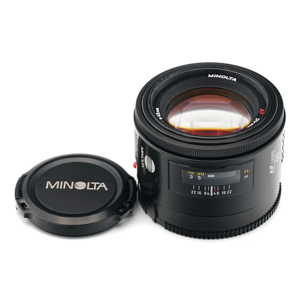 動作良品 MINOLTA AF 50mm F1.4 ソニーA ミノルタα 単焦点 1:1.4_画像1