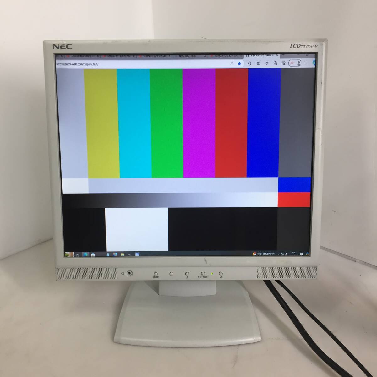 ※□NEC 17インチ 液晶モニター 液晶ディスプレイ LCD73VM-L(W) 【動作品】_画像3