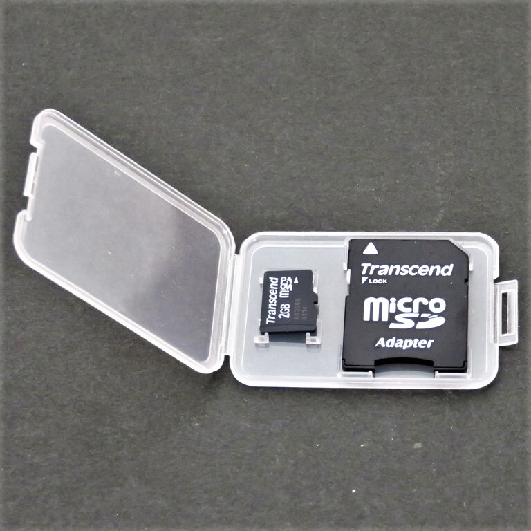 トランセンド Transcend 2GB microSDカード 8枚 変換アダプタ付き ケース付き フォーマット済み 動作確認済み マイクロSDカード_画像2