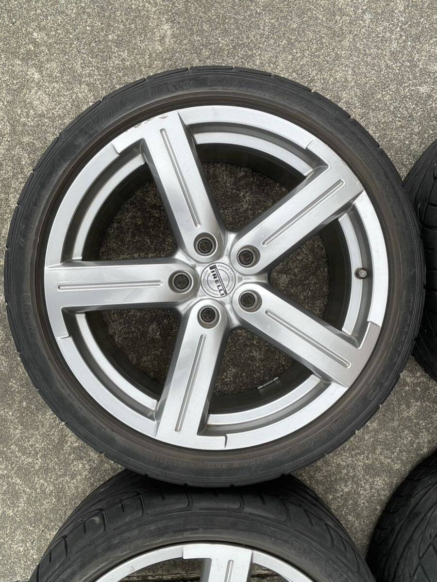 ★希少 バリ溝★VW 1000台限定 ゴルフGTI純正ホイール ピレリ 225/40r18 PCD112 ＋51 検）ポロ パサート _画像3