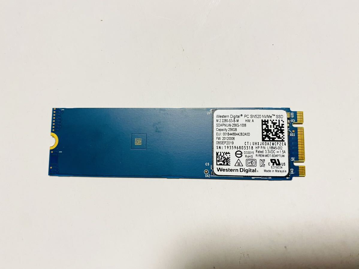 Western PC SN520 NVME SSD M.2 2280 /256GBの画像1