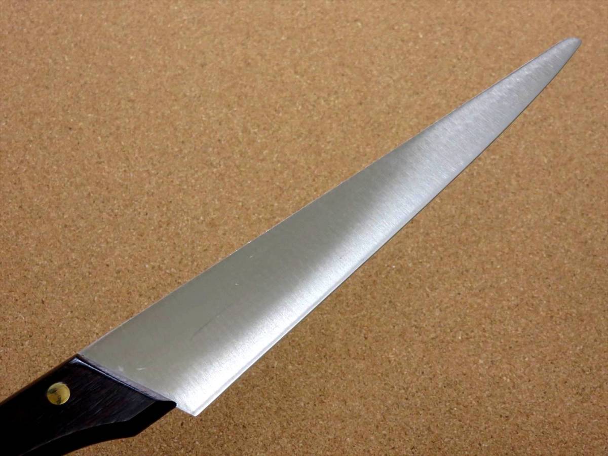 関の刃物 カービングナイフ 21.5cm (215mm) VIKING バイキング モリブデン バーベキュー 肉切包丁 両刃包丁 日本製 在庫処分品の画像5