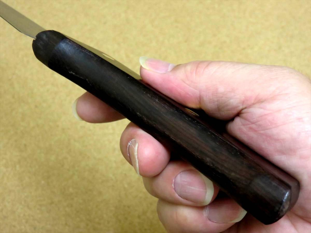 関の刃物 カービングナイフ 21.5cm (215mm) VIKING バイキング モリブデン バーベキュー 肉切包丁 両刃包丁 日本製 在庫処分品の画像10