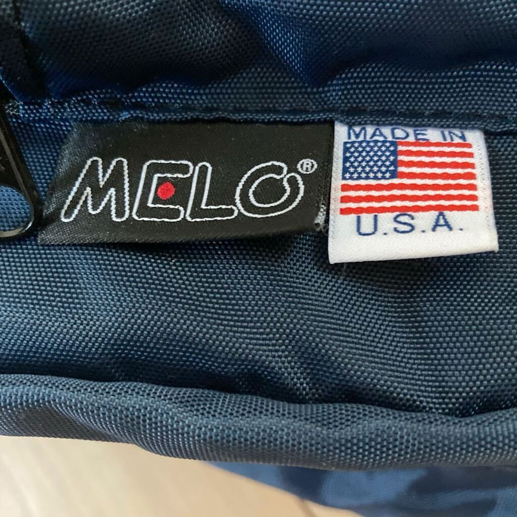 新品 MADE IN USA MELO メロ アメリカ製ナイロン リュックサック.バッグパック ネイビー_画像3