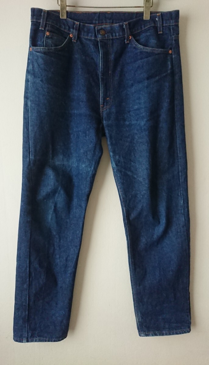 USA made Levi\'s Levi's 505 Denim orange tab Vintage dark blue Denim pants jeans 