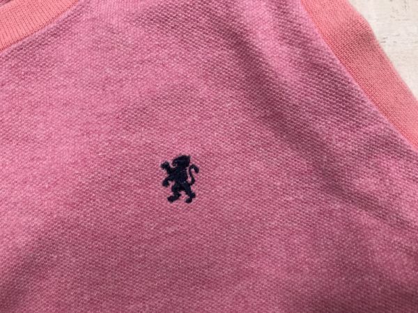 英国イングランド製 Gymphlex ジムフレックス トラッド レトロ アメカジ トリミング タンクトップ レディース 刺繍 M ピンク_画像3