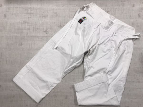 WKF APPROVED Tokai . sport combative sports karate KARATE road put on road place pants bottoms men's cotton 60% polyester 40% white 