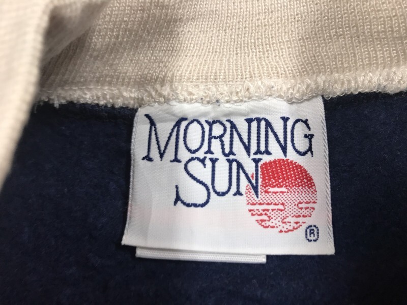 USA製 MORNING SUN JERZEES モーニングサン ジャージーズ オールド カントリー 90s 花鳥プリント スウェット トレーナー レディース XL 紺_画像2