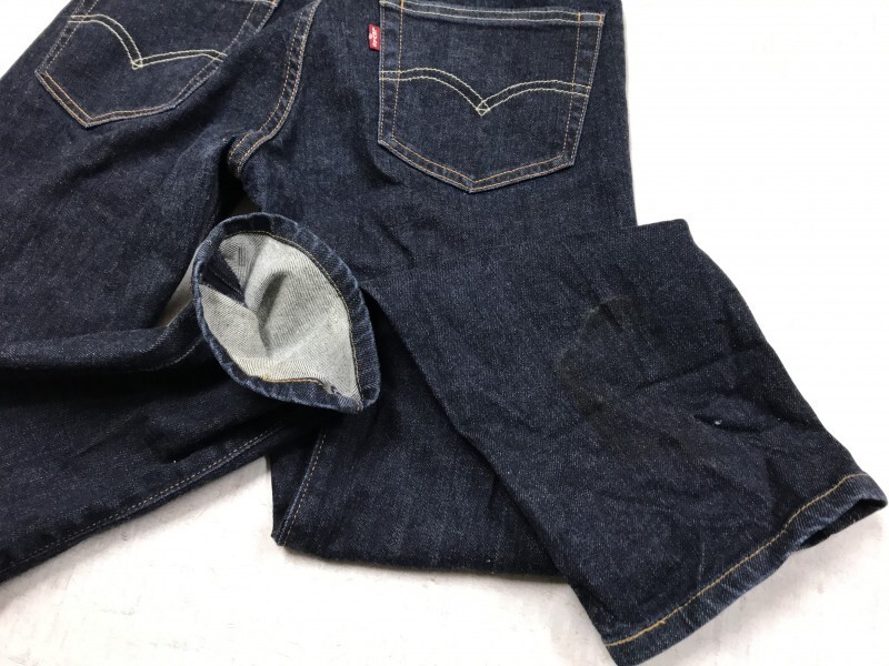 リーバイス Levi's 511 アメカジ ジップフライ スキニー テーパード デニムパンツ ボトムス メンズ 牛革パッチ 29 濃紺ワンウォッシュ_画像3