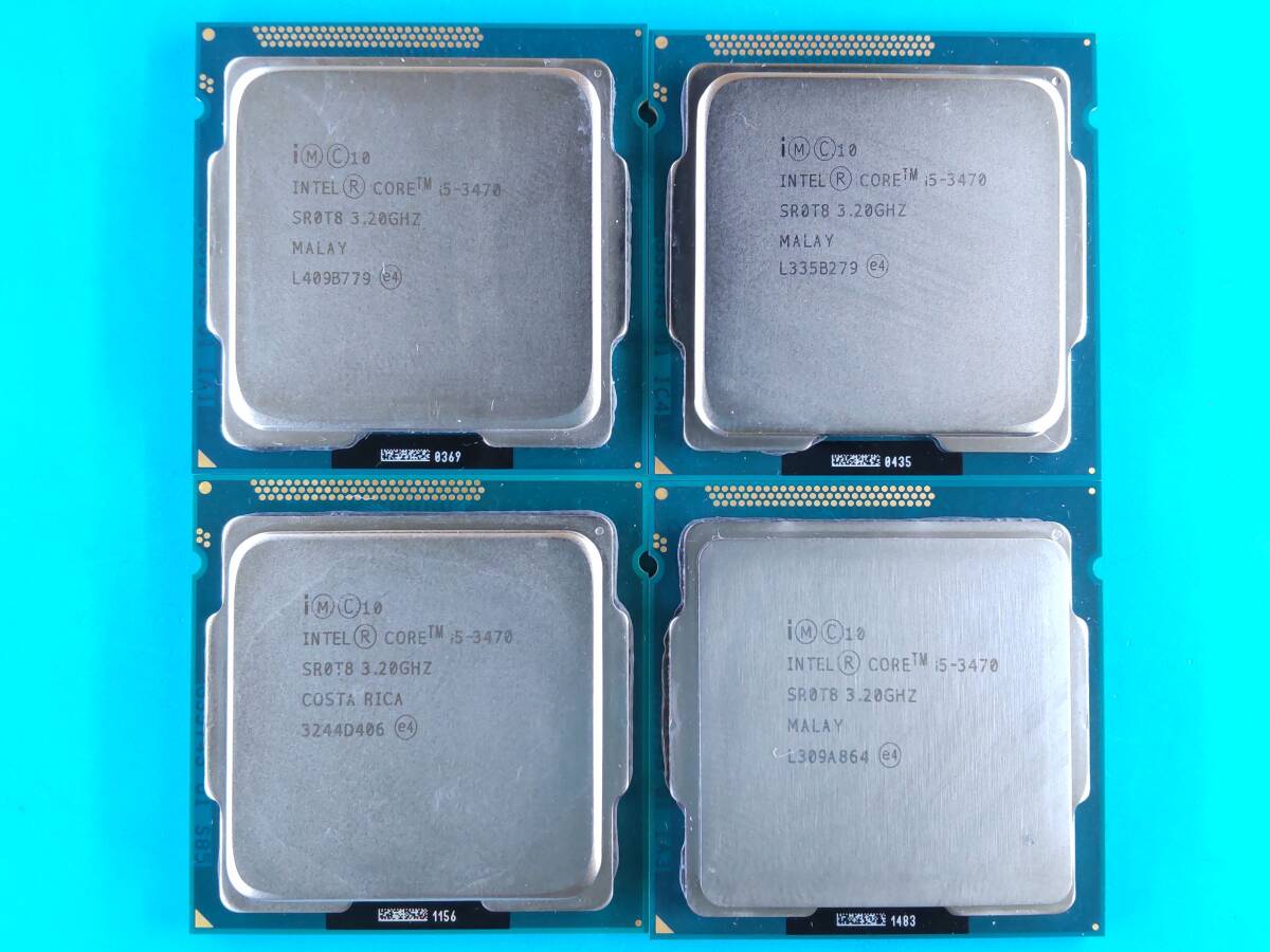 Intel Core i5-3470 4個セット 動作未確認※動作品から抜き取り 95630100319_画像1