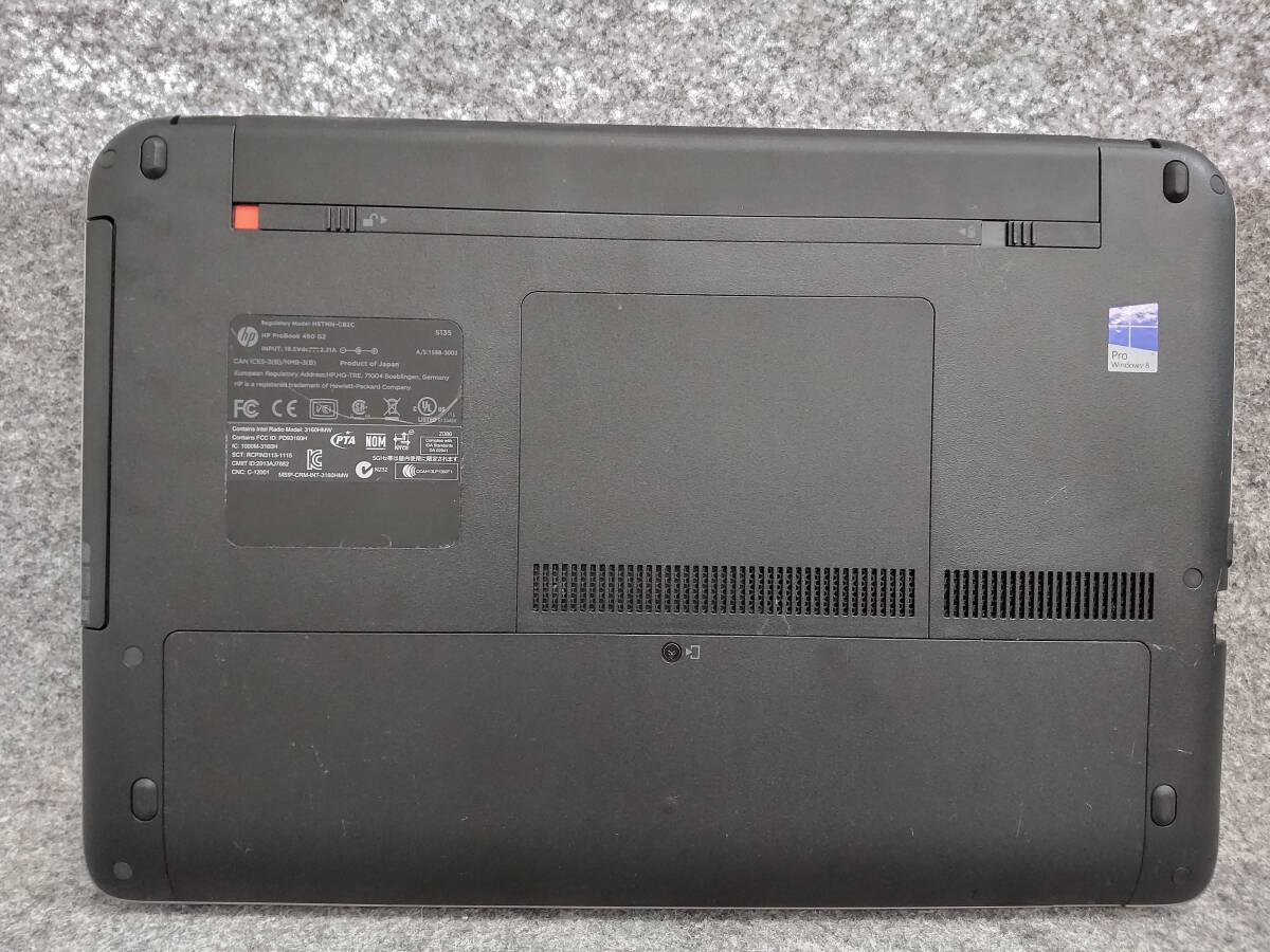 HP ProBook 450 G2 Notebook PC i3-4030U Bios確認 ジャンク GFHX_画像8
