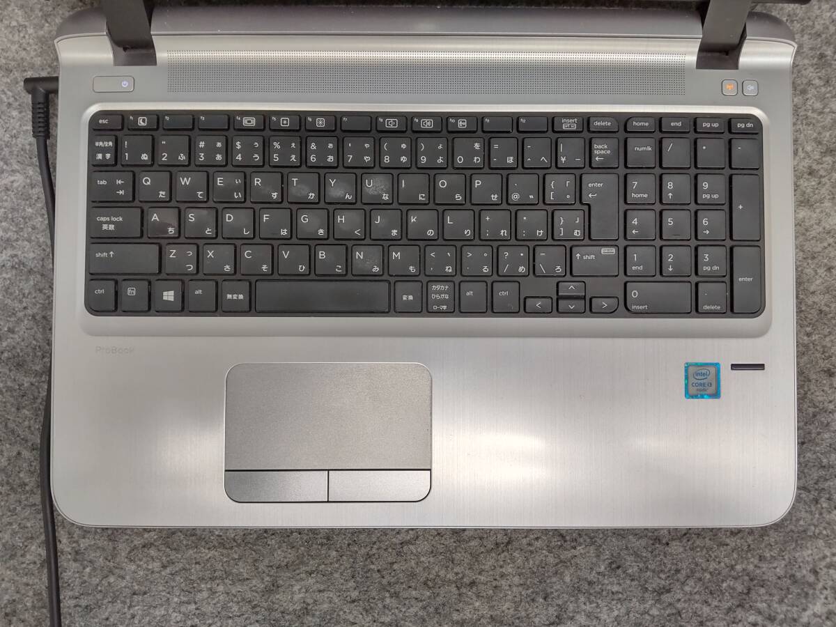 HP ProBook 450 G3 Notebook PC i3-6100U Bios確認 ジャンク 29T3の画像3