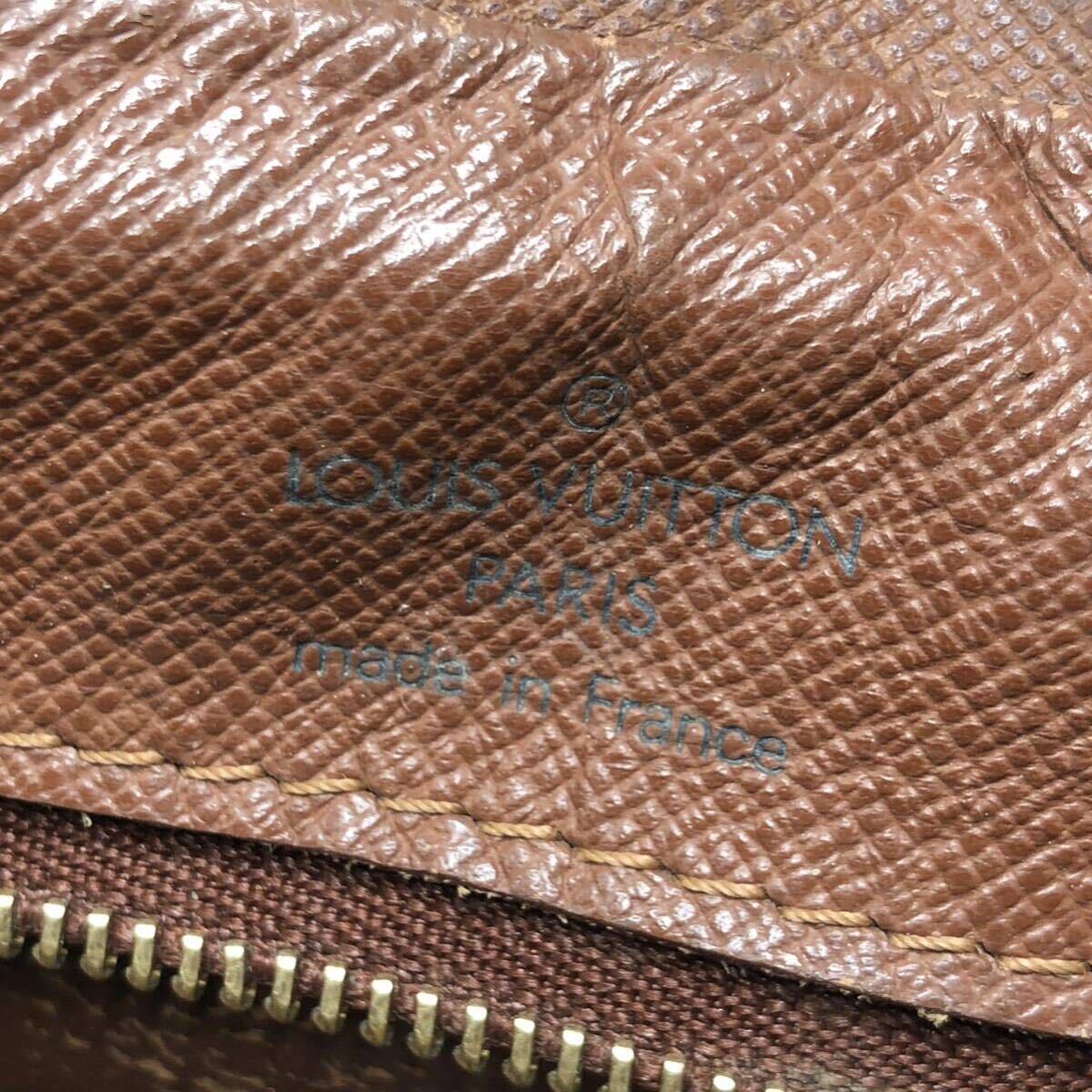 LOUIS VUITTON モノグラム ナイル M45244/AR1014 ストラップ付け根千切れ有 シミ大 型崩れ 金具 角スレ YS UEPY_画像8