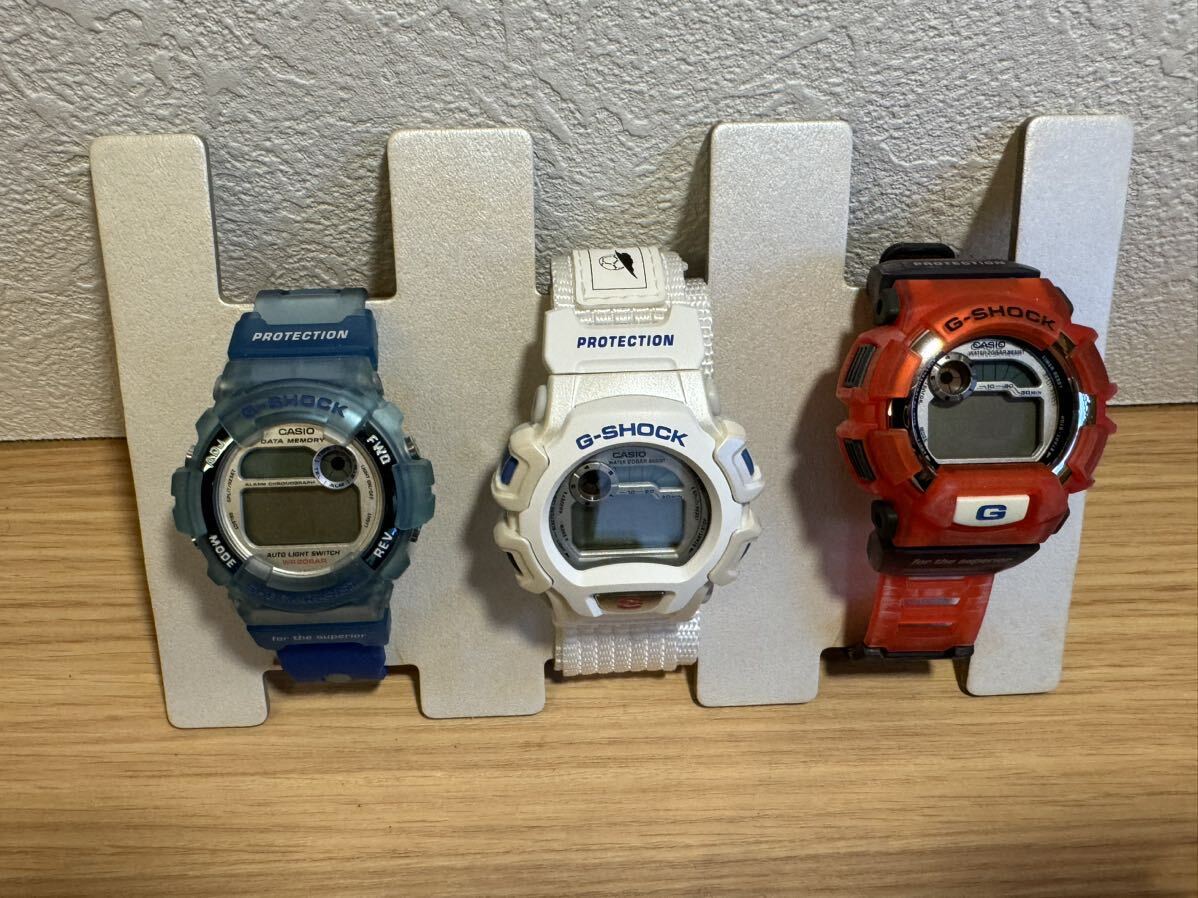 CASIO カシオ G-SHOCK Gショック FIFA WORLD CUP 98 ワールドカップ フランス G-WCUP クォーツ 腕時計 3本セット ケース 箱付_画像5