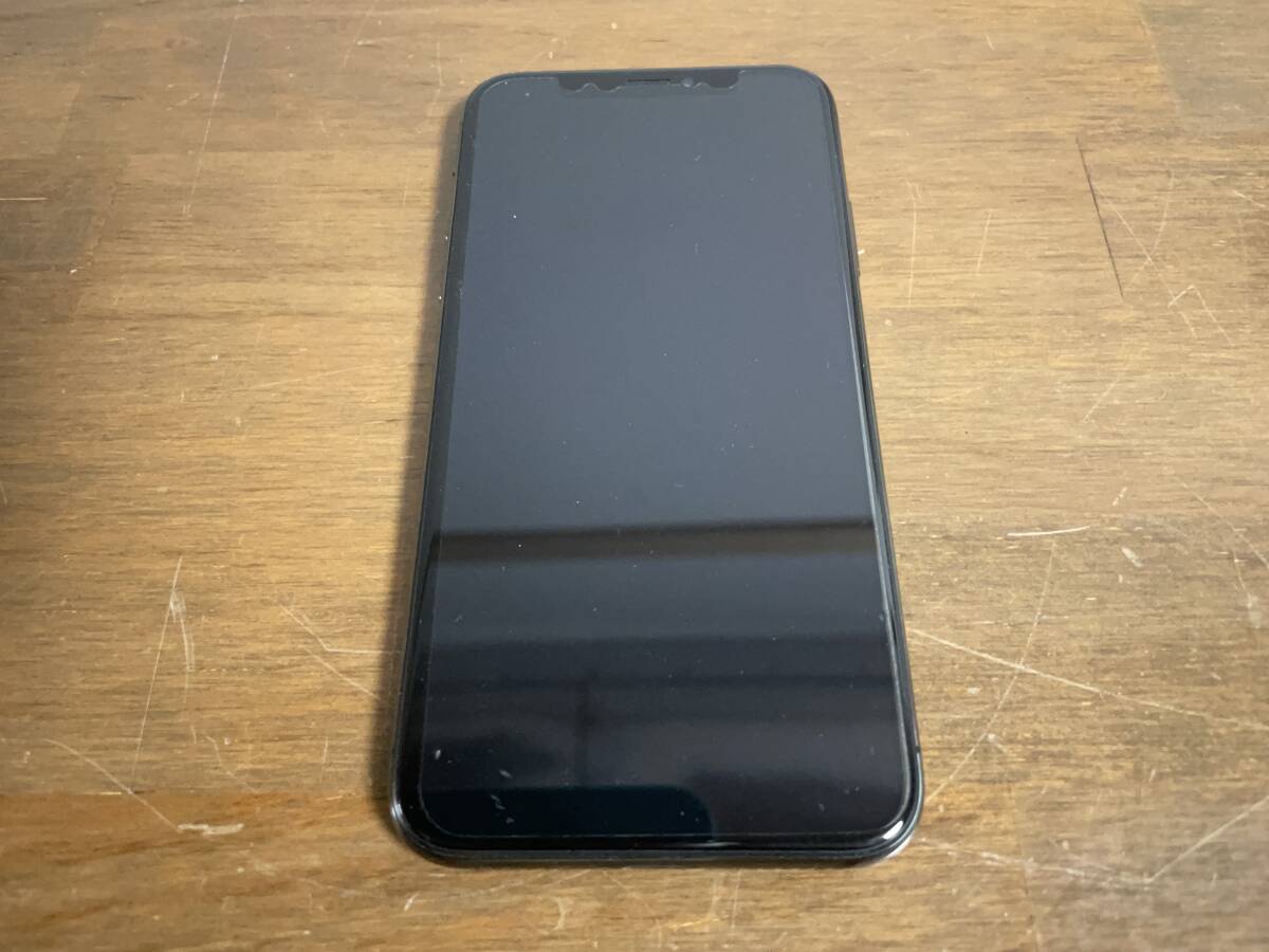 iPhoneX 256GB スペースグレイ ドコモ 残債なし 背面割れ iOS15.3 Docomo アイフォン iPhone 灰 黒 ブラック MQC12J/A DOCOMOの画像2