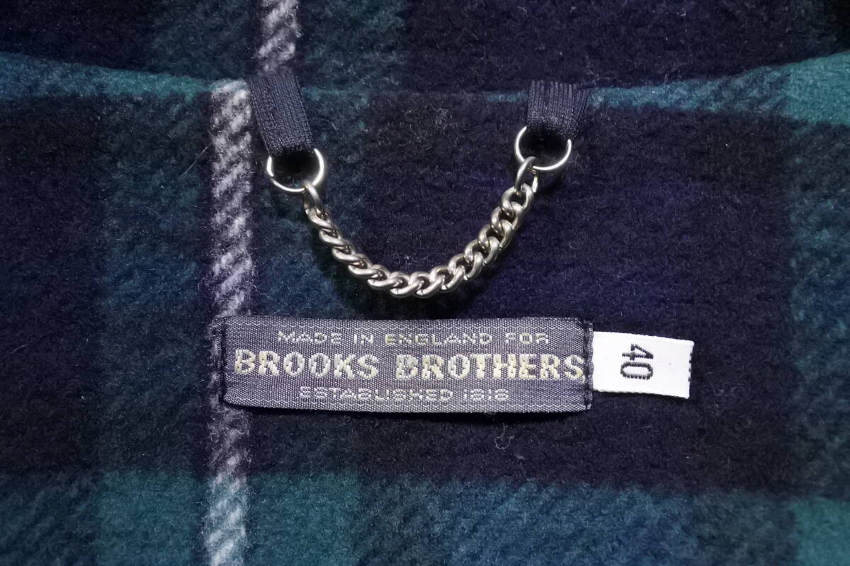 80's BROOKS BROTHERS ブルックスブラザーズ ダッフルコート size 40 ネイビー 英国製 ビンテージ_画像5
