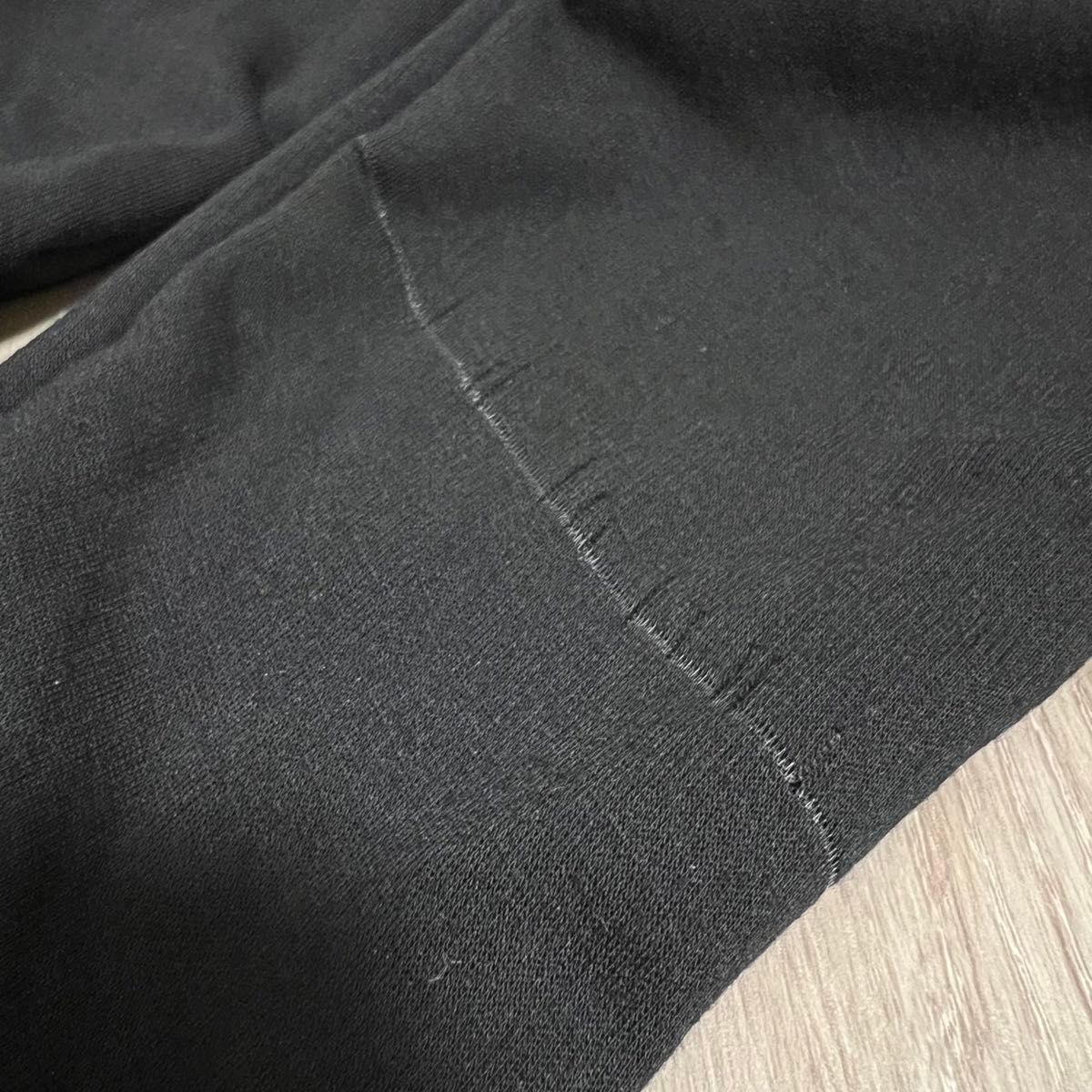 【訳あり】M 黒 ブラック レギンス付き Aライン スカート 裏起毛 ロングスカート 細見え あったか ブラック レギンススカート