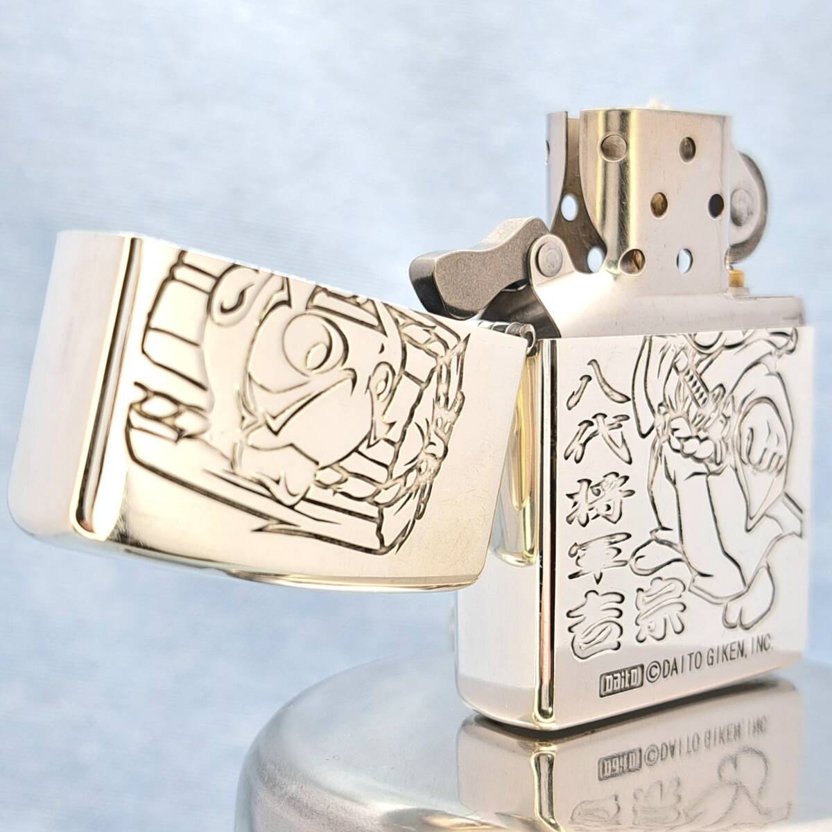 1円～ zippo 美品 大都技研 DAITO LIMITED EDITION №6127 限定品 八代将軍 吉宗 2004年製 ぱちんこ スロット ジッポ USA ZC55_画像4